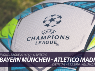 Champions League Tickets: FC Bayern München - Atletico Madrid, 6.12.2016