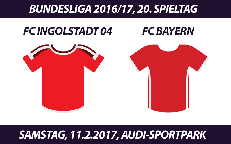Bundesliga Tickets: FC Ingolstadt 04 - FC Bayern München, 11.2.2017