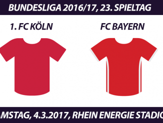 Bundesliga Tickets: 1. FC Köln - FC Bayern München, 4.3.2017