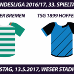 Bundesliga Tickets: Werder Bremen - TSG 1899 Hoffenheim, 13.5.2017