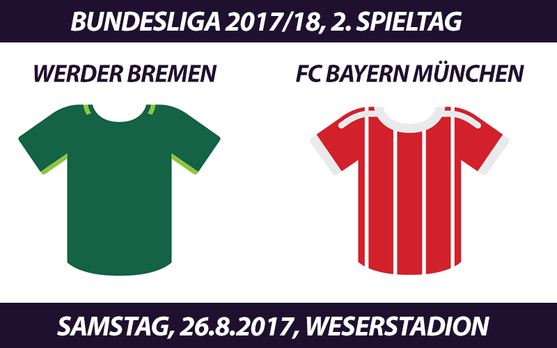 Bundesliga Tickets: Werder Bremen - FC Bayern, 26.8.2017