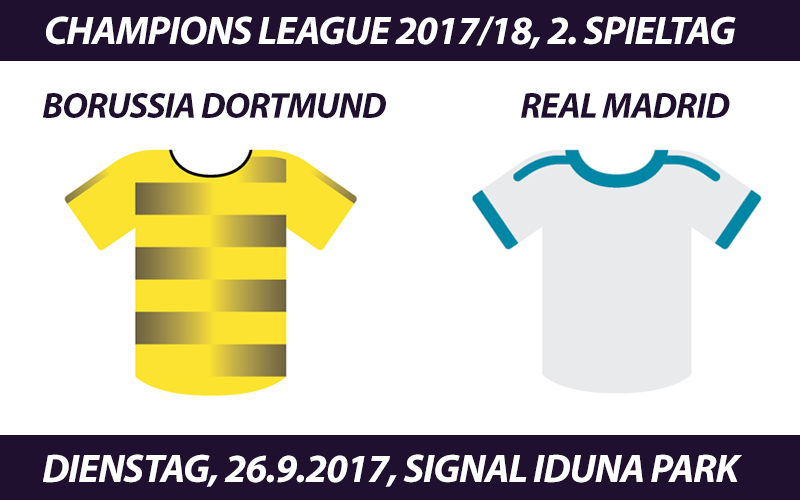 Champions League Tickets: Borussia Dortmund - Real Madrid, 26.9.2017