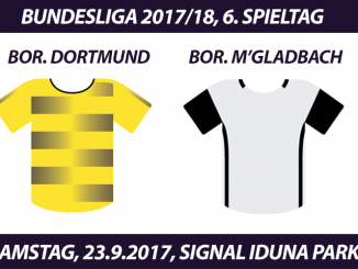 Bundesliga Tickets: Borussia Dortmund - Borussia Mönchengladbach, 23.9.2017