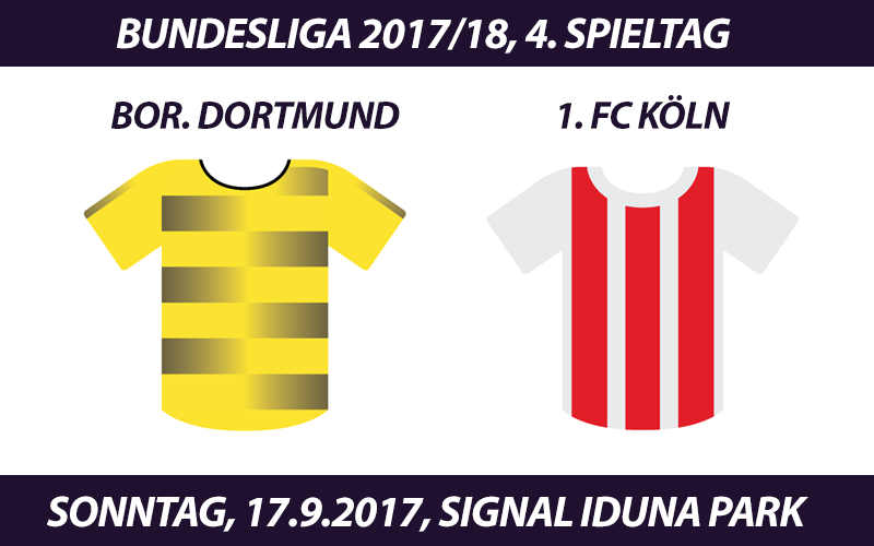 Bundesliga Tickets: Borussia Dortmund - 1. FC Köln, 17.9.2017