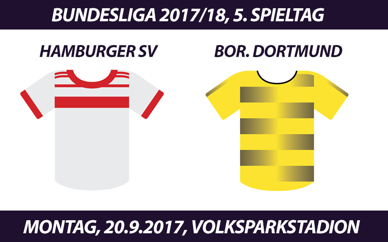 Bundesliga Tickets: Hamburger SV - Borussia Dortmund, 20.9.2017
