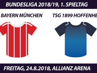 Bundesliga Tickets 2018/19: FC Bayern München - TSG 1899 Hoffenheim, 24.8.2018 (Auftaktspiel)