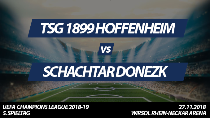 Champions League Tickets: TSG 1899 Hoffenheim - Schachtar Donezk, 27.11.2018